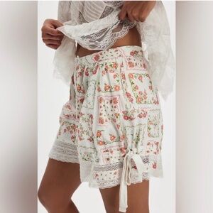 Free people blooming lace shorts